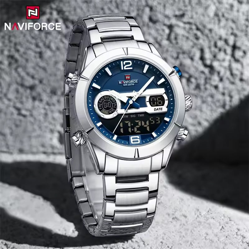 Montre à Affichage Numérique de Luxe pour Homme