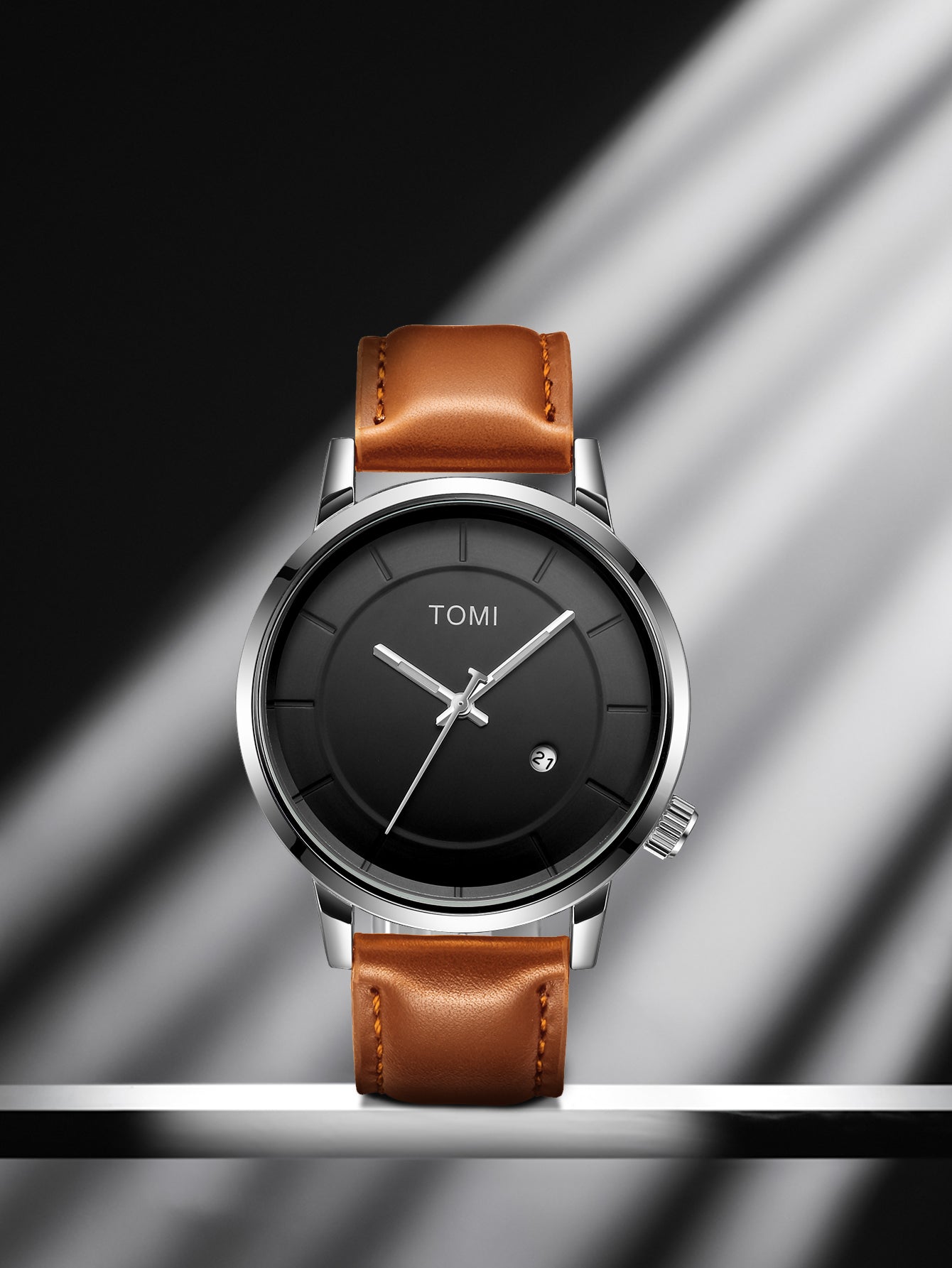 Montre à Quartz pour hommes d'affaires