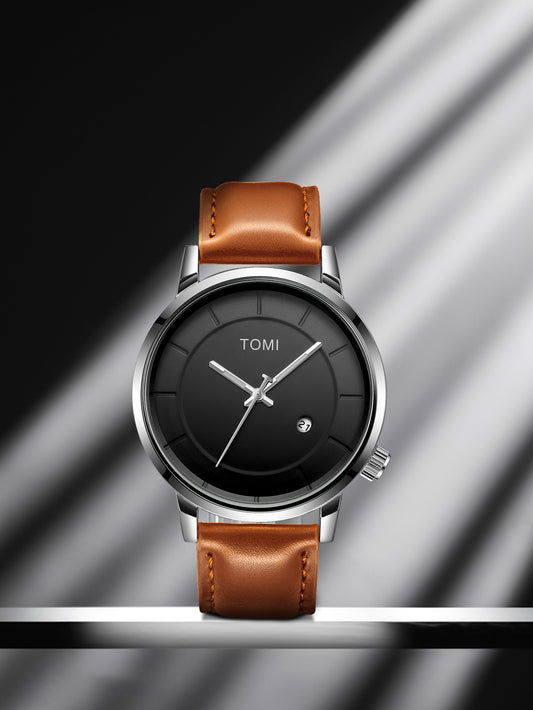 Montre à Quartz pour hommes d'affaires