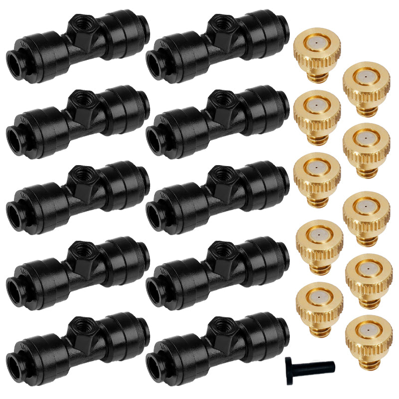 Buses de pulvérisateurs d'irrigation de jardin incités, 10 pièces