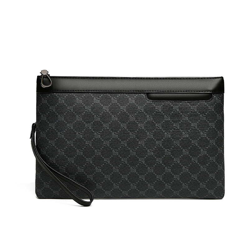 Pochette masculin pour hommes d'affaires en cuir PU