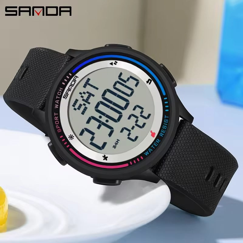 Montre numérique étanche pour hommes