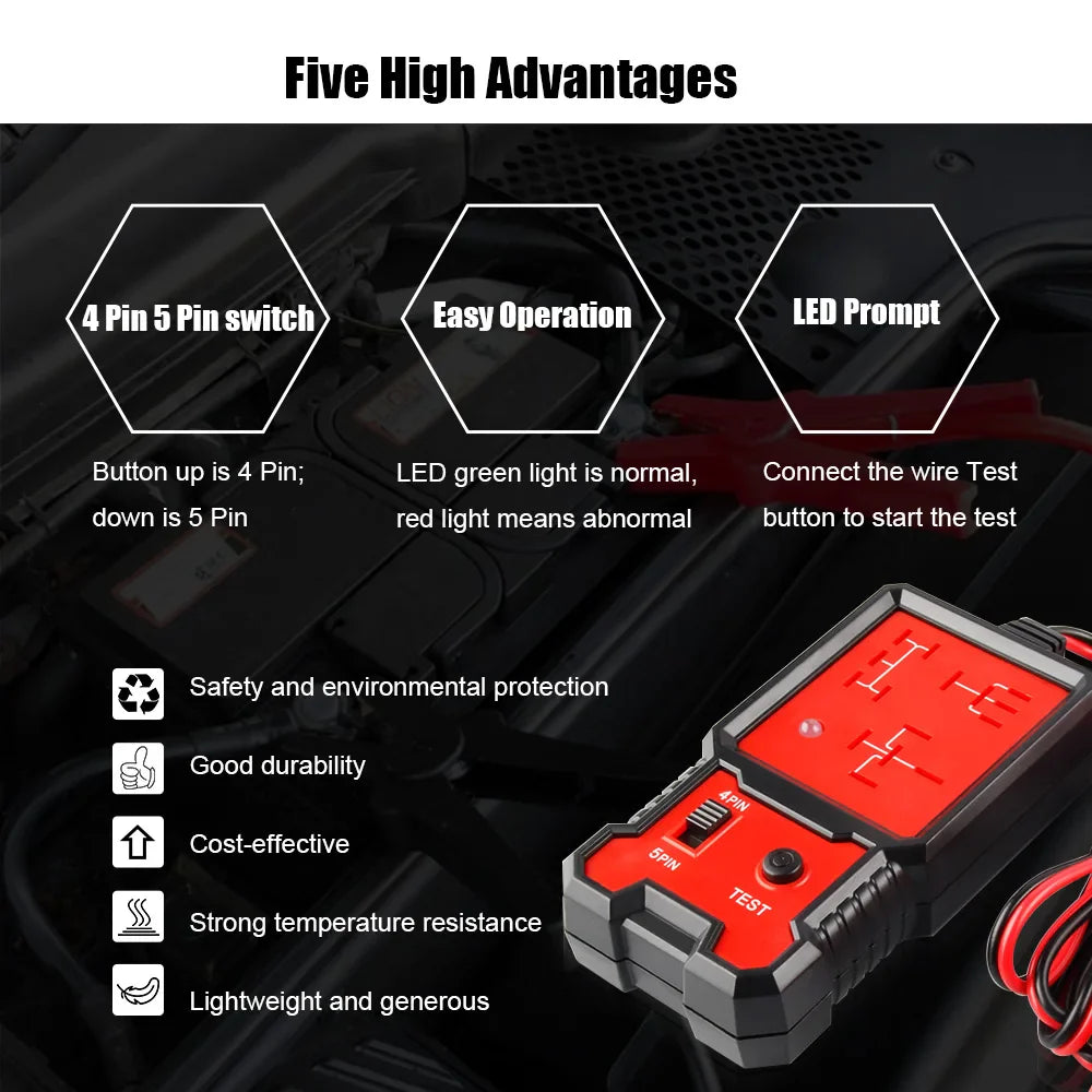 Testeur universel de batterie de voiture avec indicateur