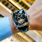 Montre carrée de luxe à la mode grand cadran