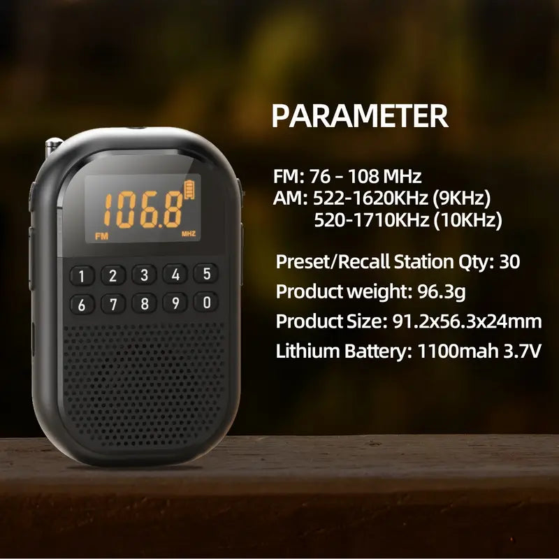 Radio AM FM Numérique Compacte