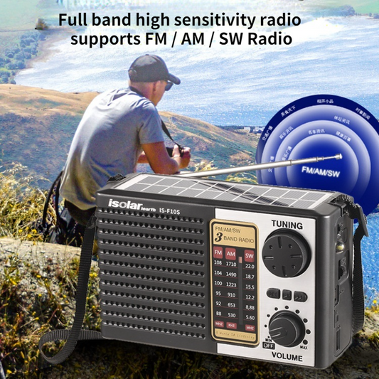 Radio multifonction solaire avec lampe de poche