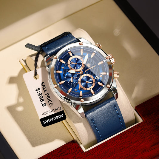 Montre en cuir de luxe pour homme
