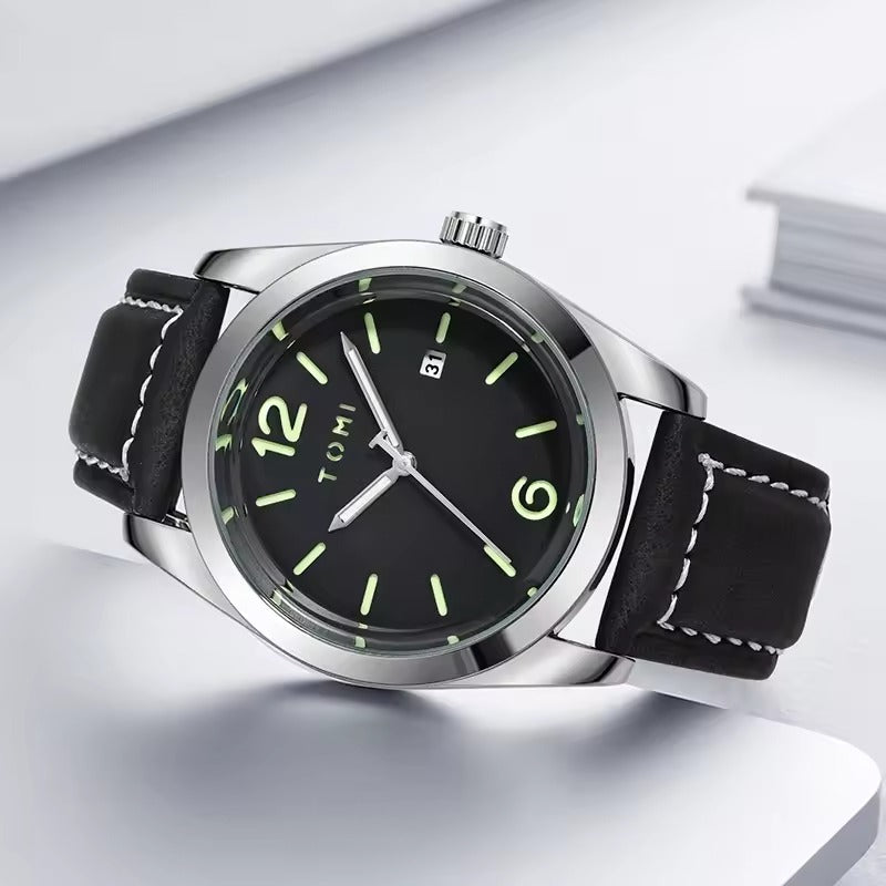 Montre cadran Rond Minimaliste pour hommes