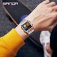 Montre électronique carré pour hommes