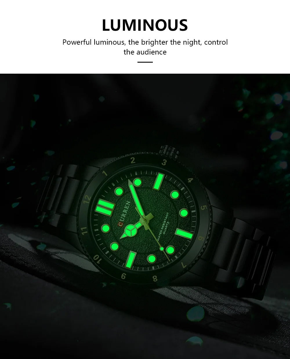Montre à Quartz pour hommes d'affaires