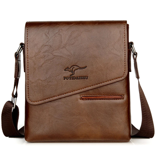 sac à bandoulière d'affaires en cuir PU pour homme