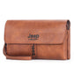 pochette en cuir PU Style Business pour hommes