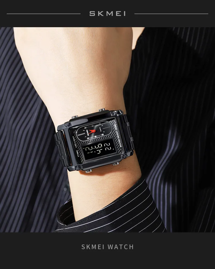 Montre rectangulaire pour homme