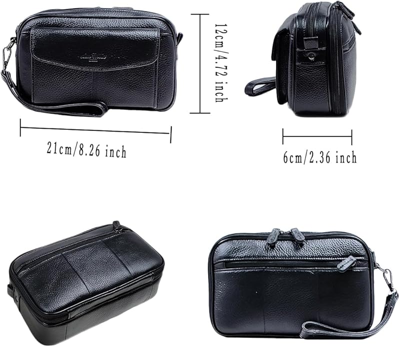 Sac à main prestigieux en cuir pour homme