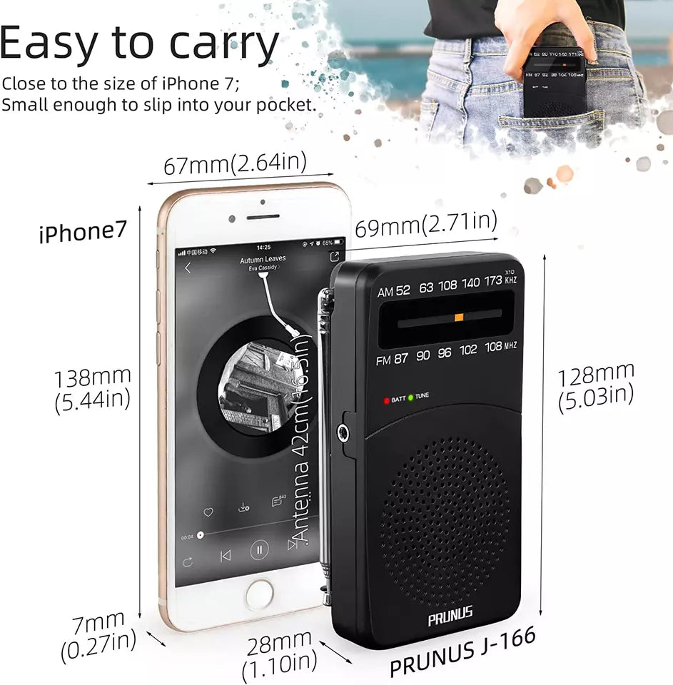 Radio Portable AM FM Compact