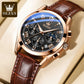 Montre de luxe en cuir pour hommes