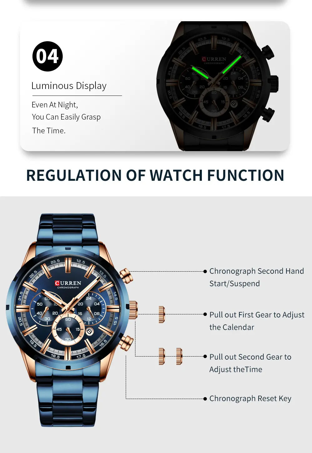 Montre Chronographe pour Hommes