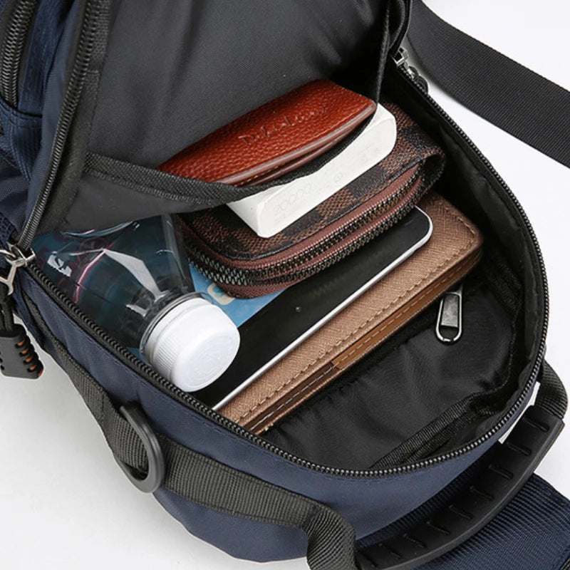 Sac à bandoulière multipoches pour hommes