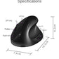 Souris sans fil ergonomique Rechargeable