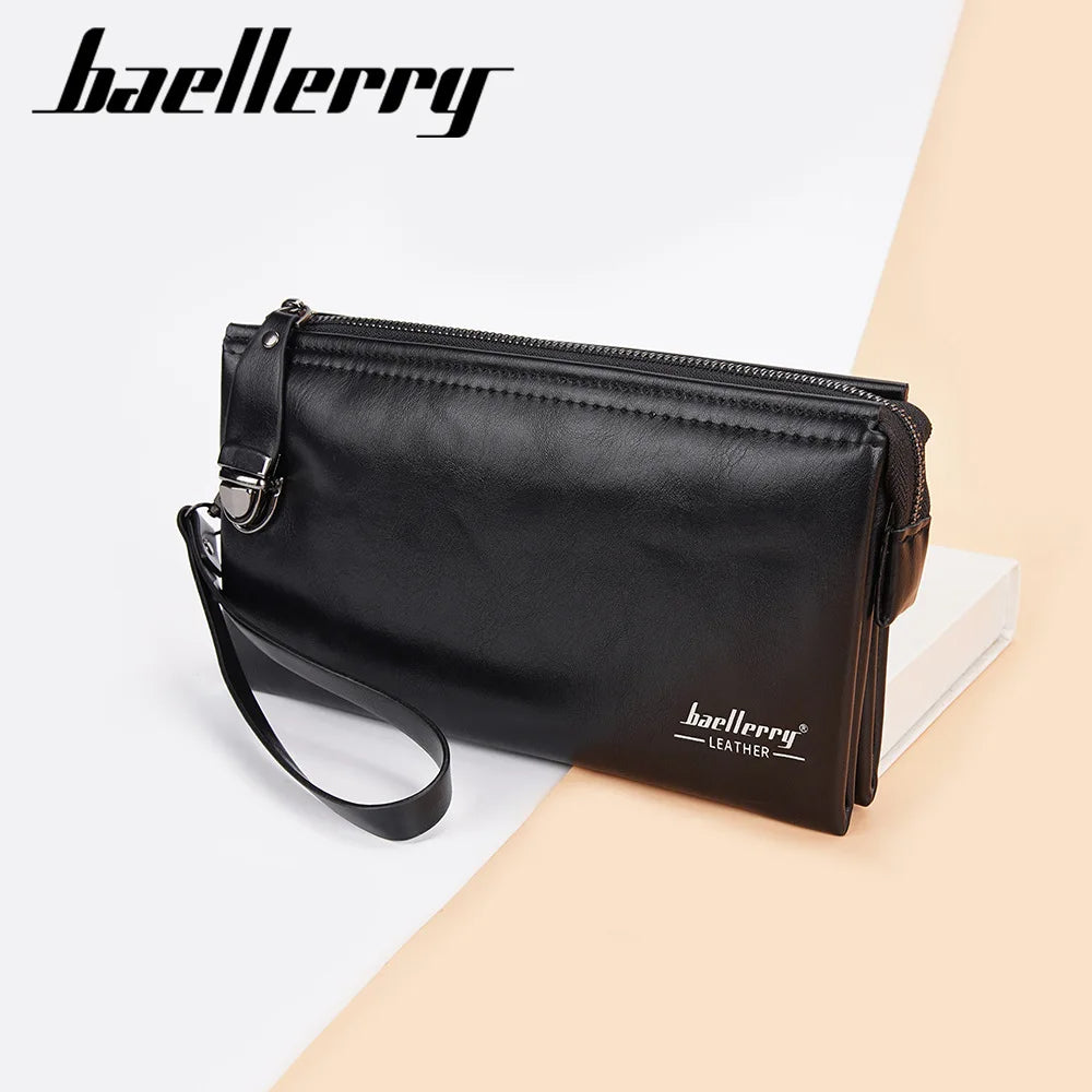 Pochette en Cuir PU Léger d'affaires pour hommes