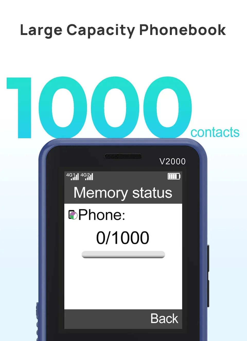 Téléphone portable UNIWA V2000