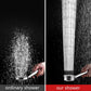 Pommeau de douche noir haute pression