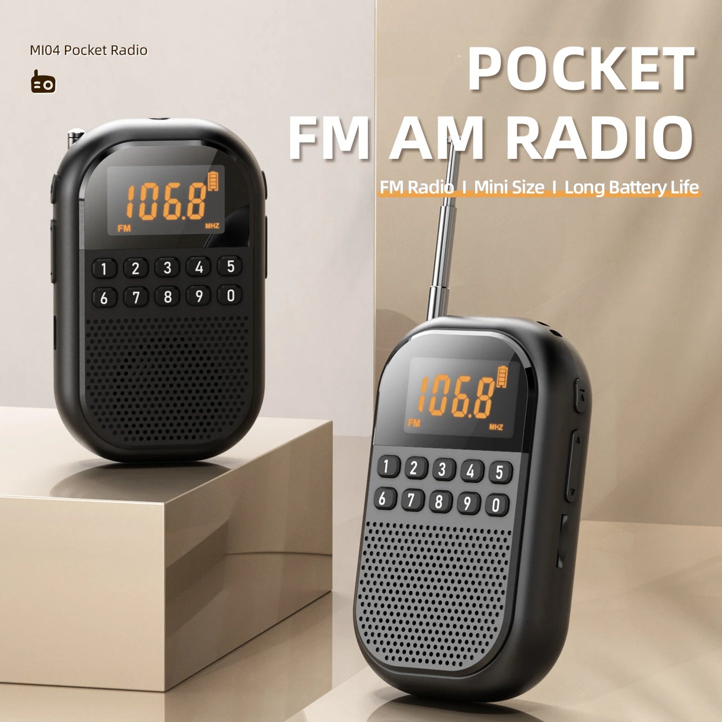 Radio AM FM Numérique Compacte