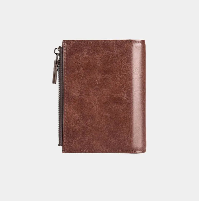 Portefeuille de luxe en cuir Pu pour hommes