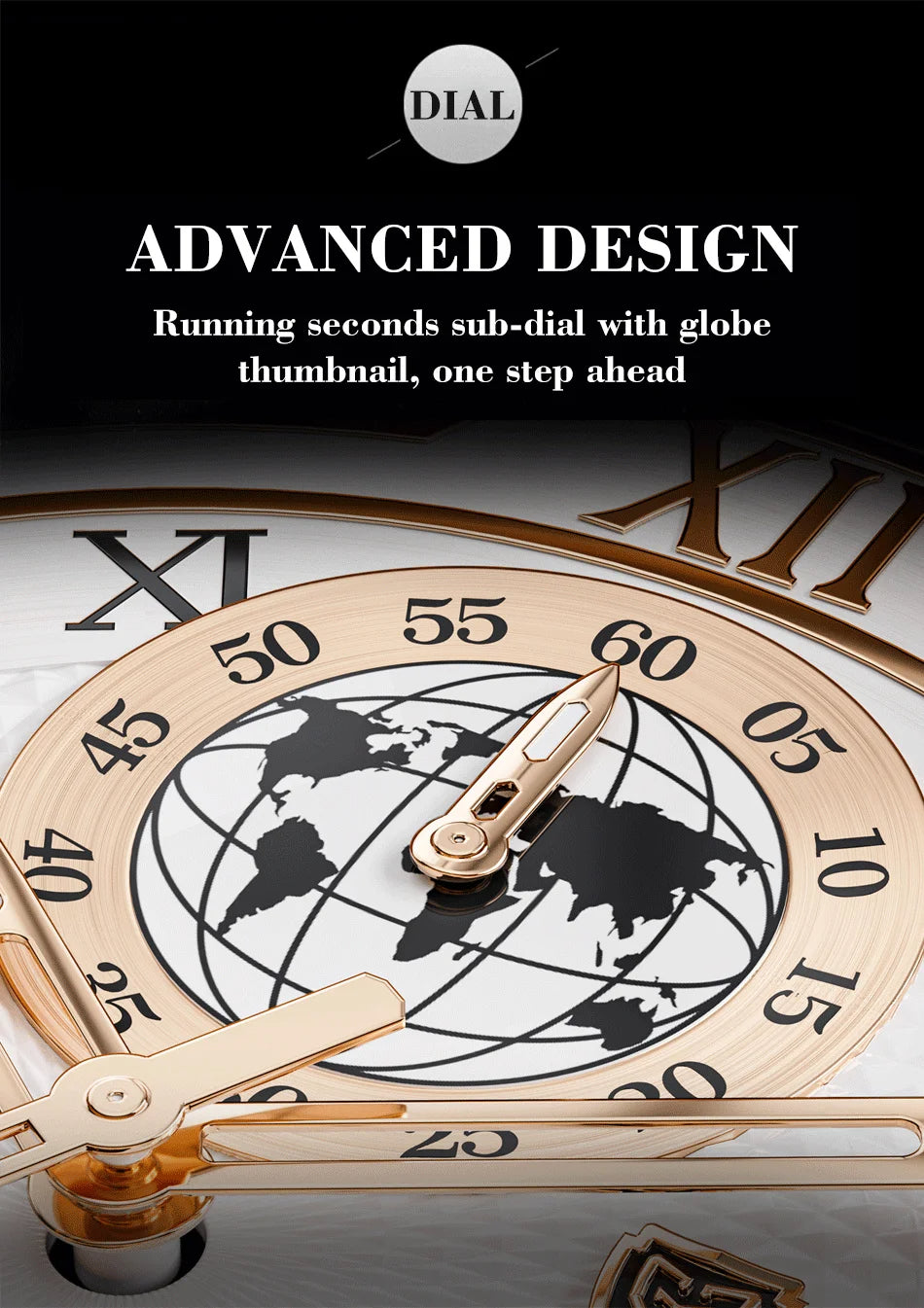Montre de luxe chronographe pour homme