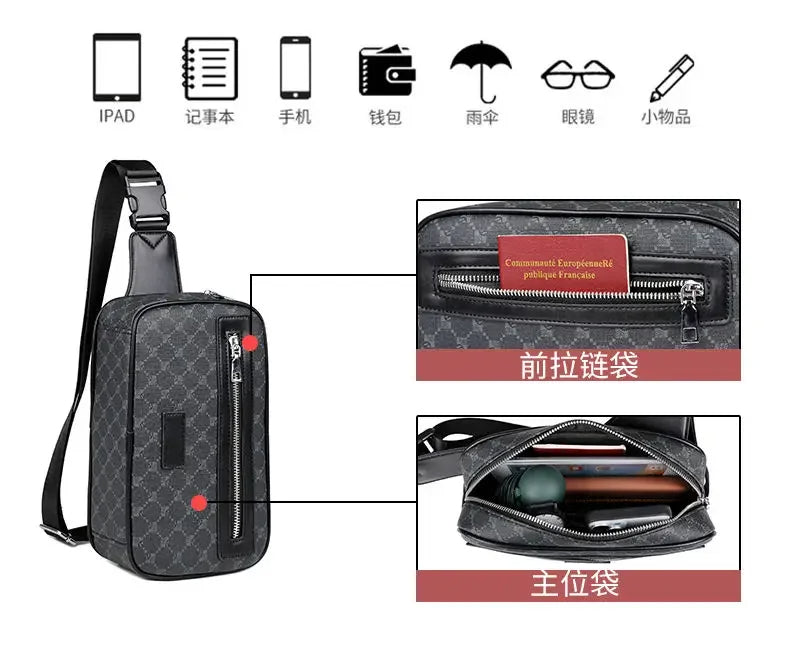 Sac à bandoulière Mode luxe pour hommes