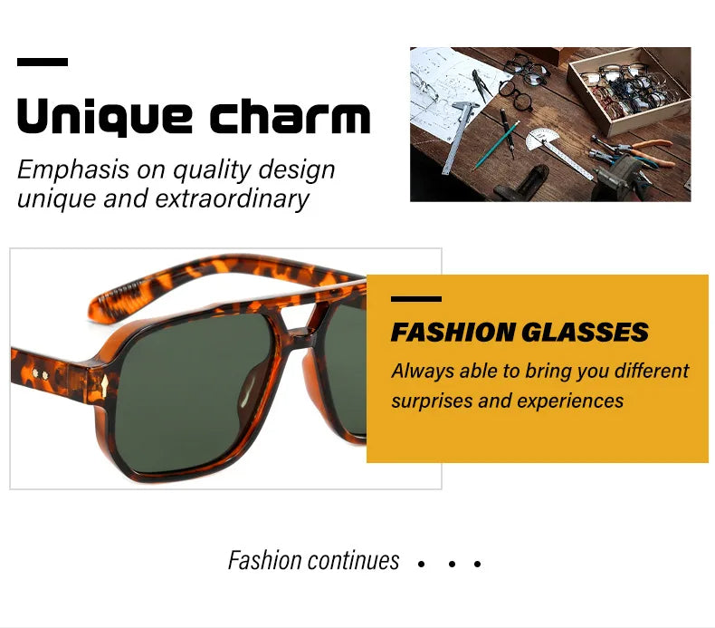 Lunettes de soleil à la mode pour hommes