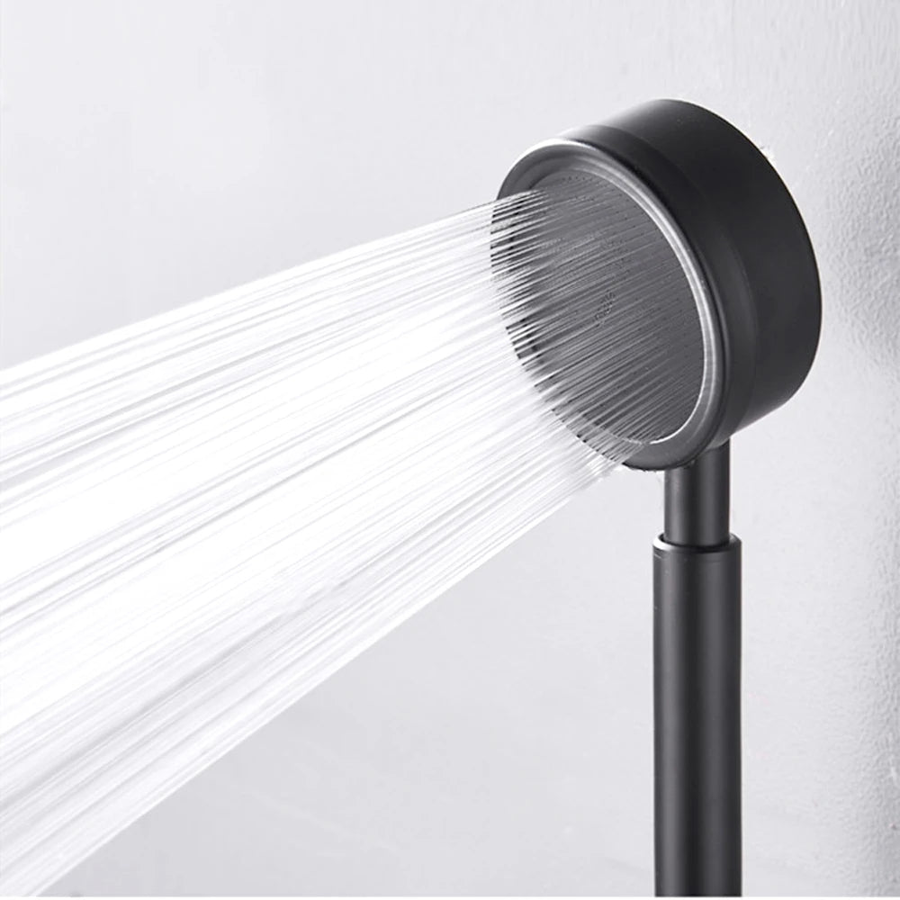 Pommeau de douche noir haute pression