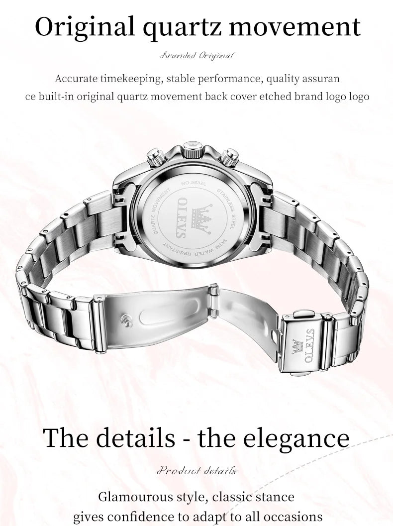 Montre élégante de luxe pour femme