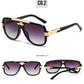 Lunettes de soleil carrées rétro pour hommes