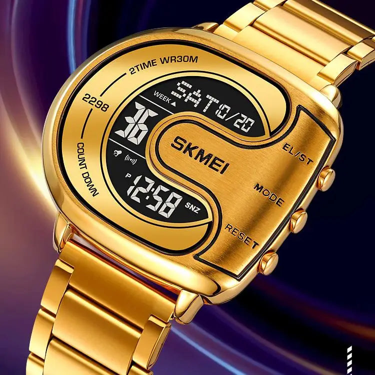 Montre numérique étanche pour hommes