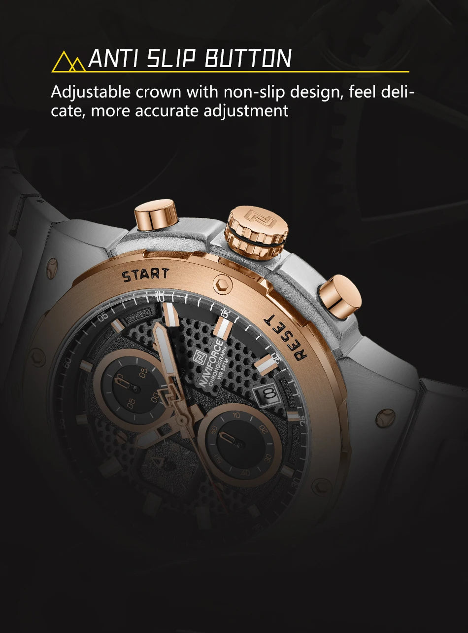Montre chronographe de luxe pour hommes