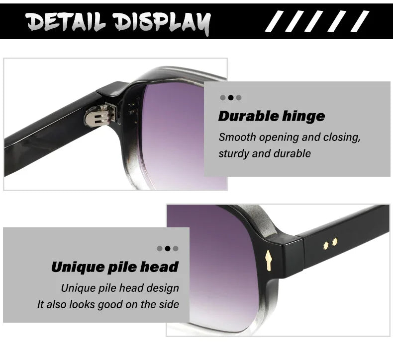Lunettes de soleil à la mode pour hommes
