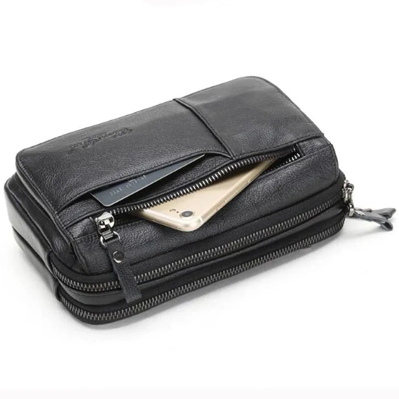 Sac à main Vintage en cuir pour hommes
