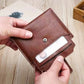 Portefeuille en cuir Pu rétro pour hommes
