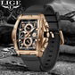 Montre d'affaires carrée pour hommes