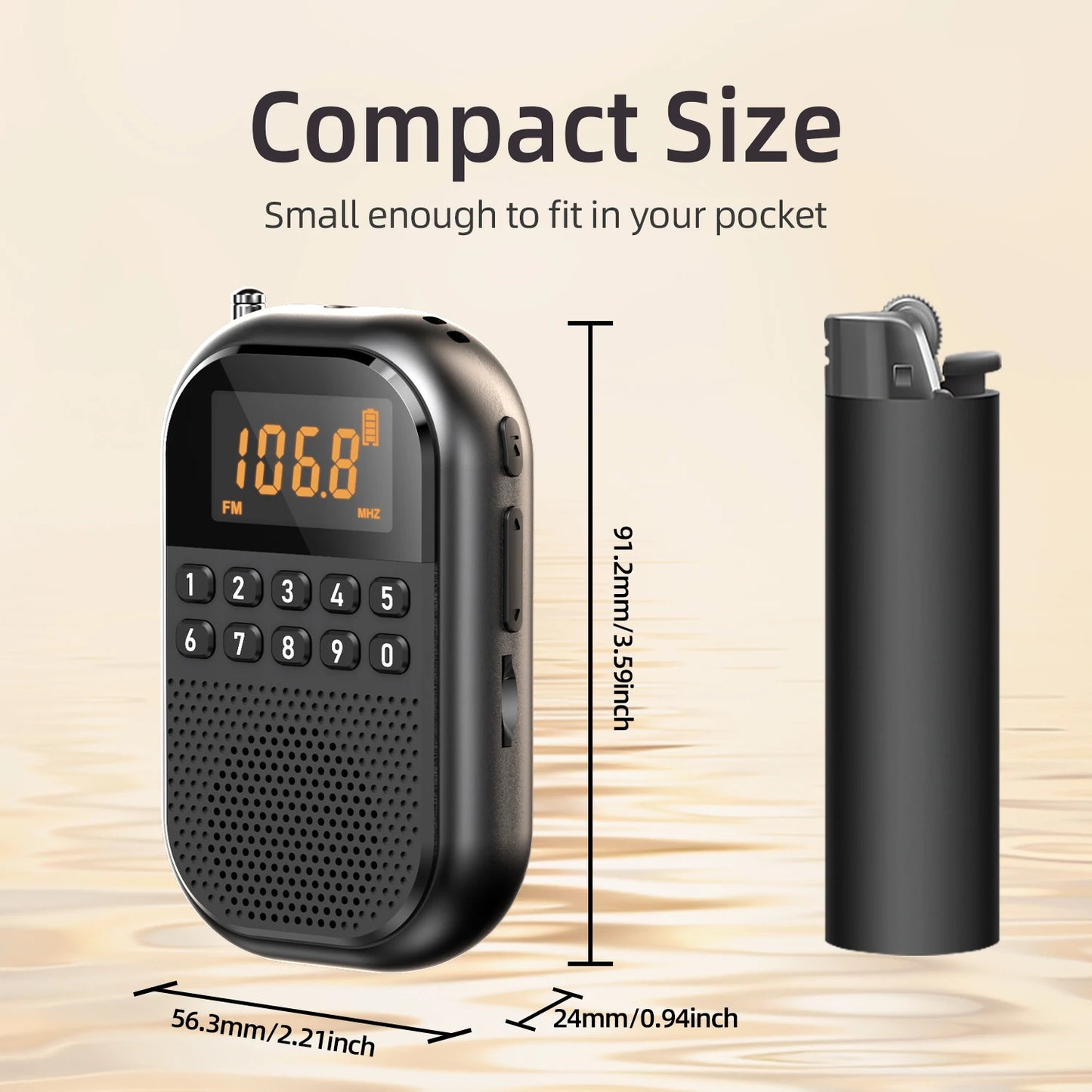 Radio AM FM Numérique Compacte