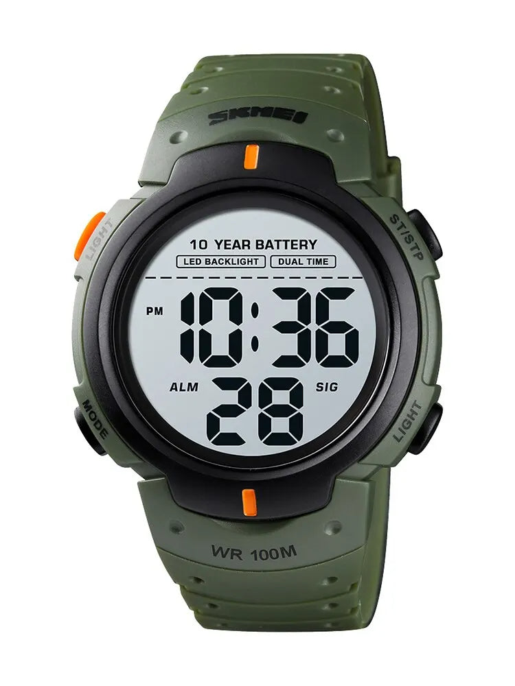 Montre numérique étanche pour homme