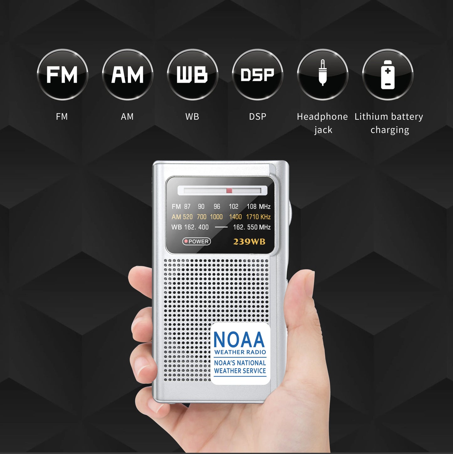 Radio de poche multifonctionnel