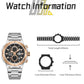 Montre chronographe de luxe pour hommes