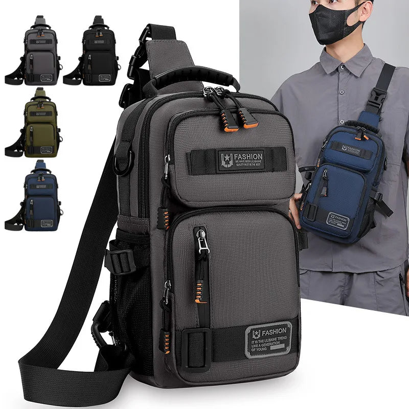 Sac à bandoulière multipoches pour hommes