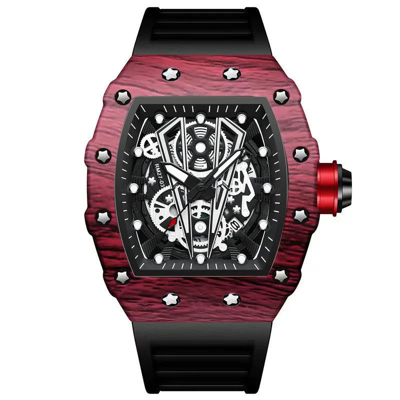 Montre-bracelet en silicone pour hommes
