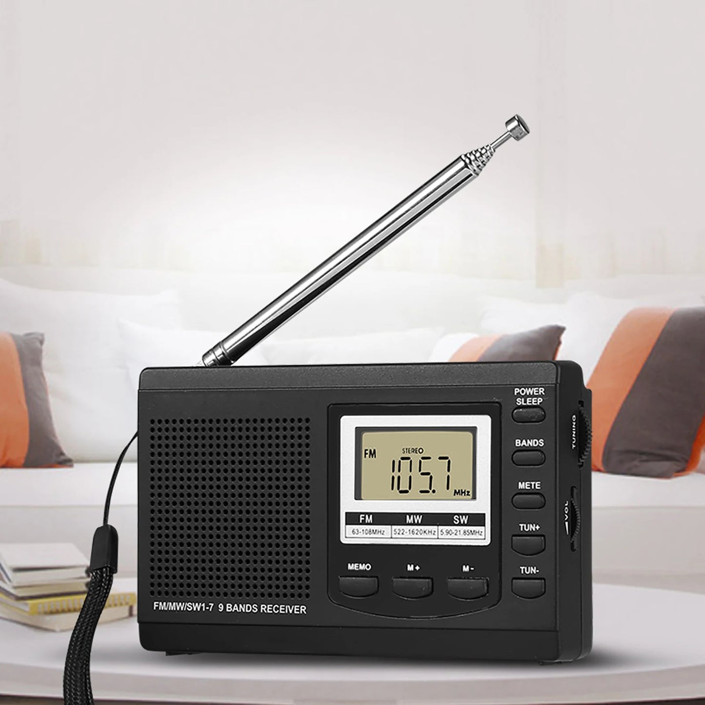 Radio portable avec haut-parleur stéréo