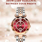 Montre brillante de luxe pour femme