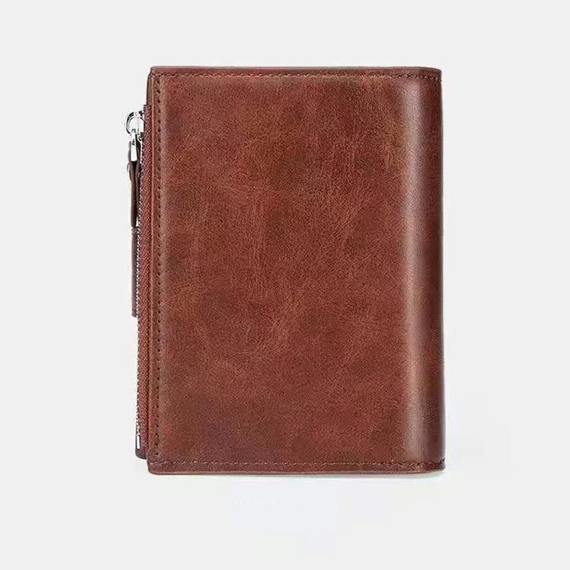 Portefeuille en cuir Pu rétro pour hommes