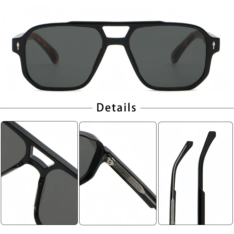 Lunettes de soleil rétro pour hommes